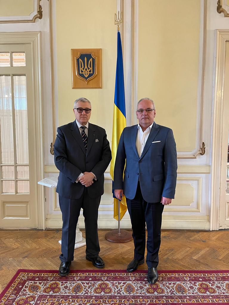 Întâlnire cu domnul Paun Rahovei, Insărcinatul cu Afaceri al Ucrainei în România