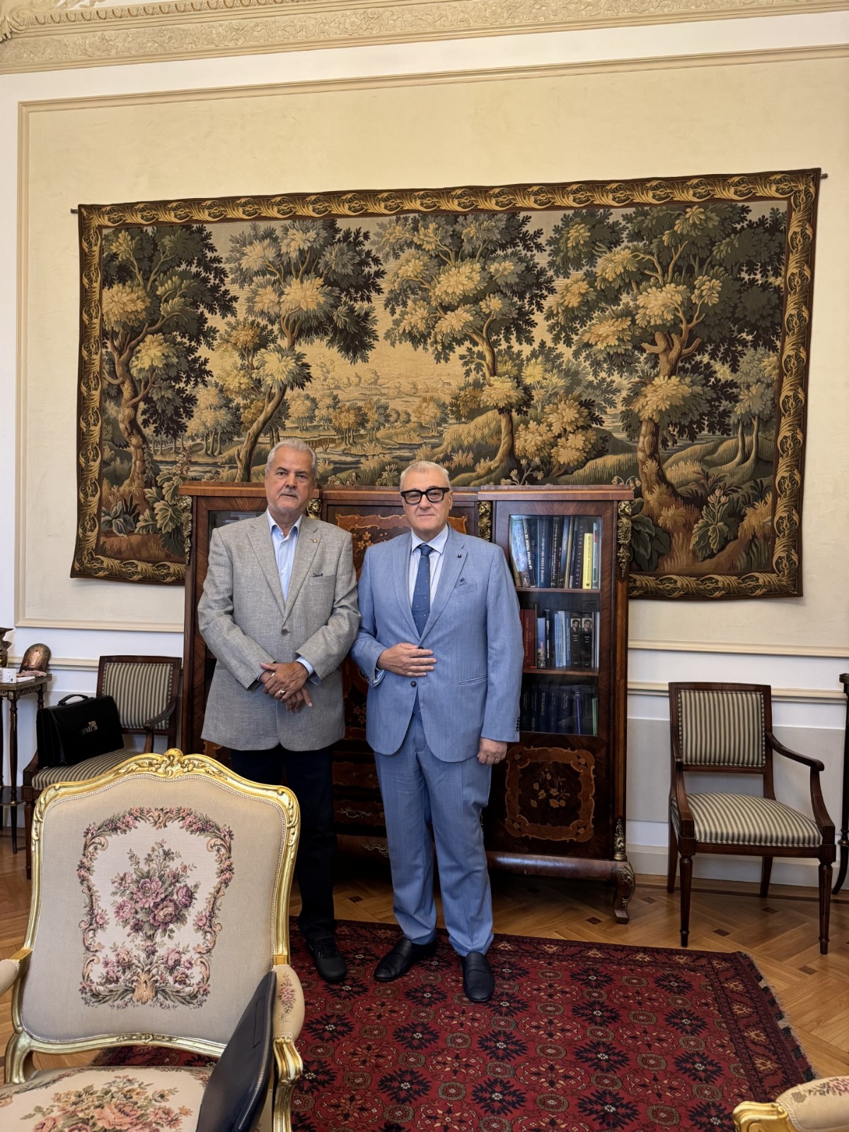 Meeting with the President of the Titulescu Foundation HE Adrian Nastase