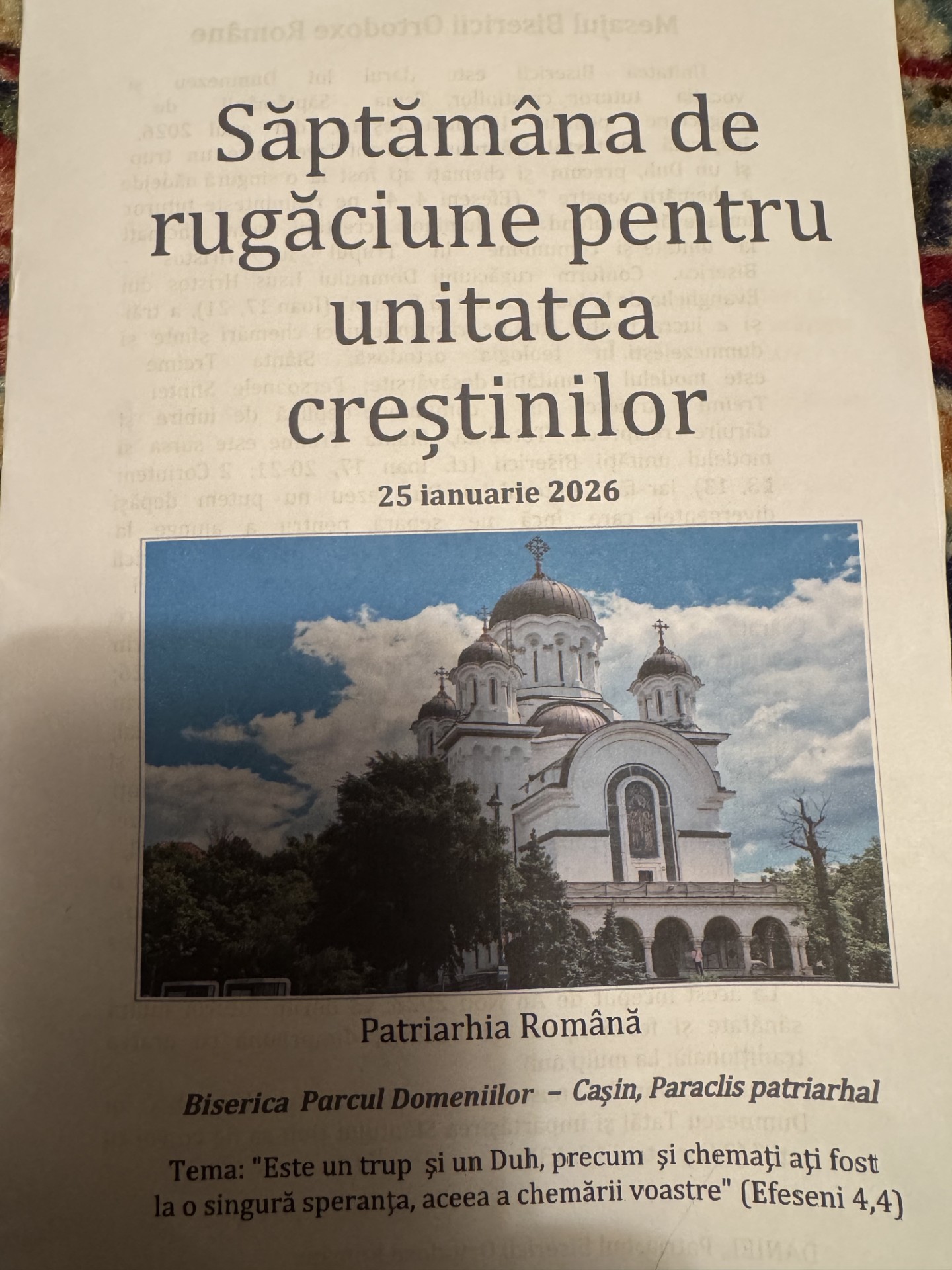 Week of Prayer for Christian Unity 2026