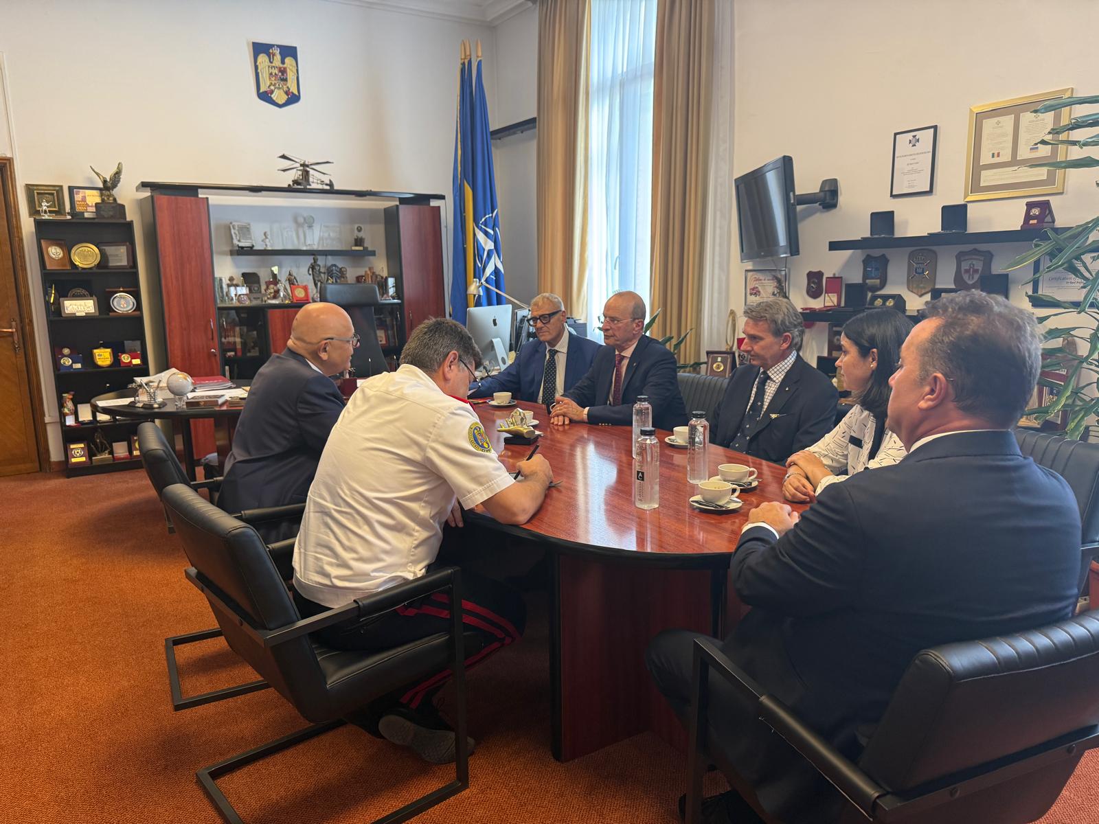 Marele Ospitalier s-a întâlnit cu șeful Departamentului pentru Situații de Urgență din cadrul Ministerului Afacerilor Interne